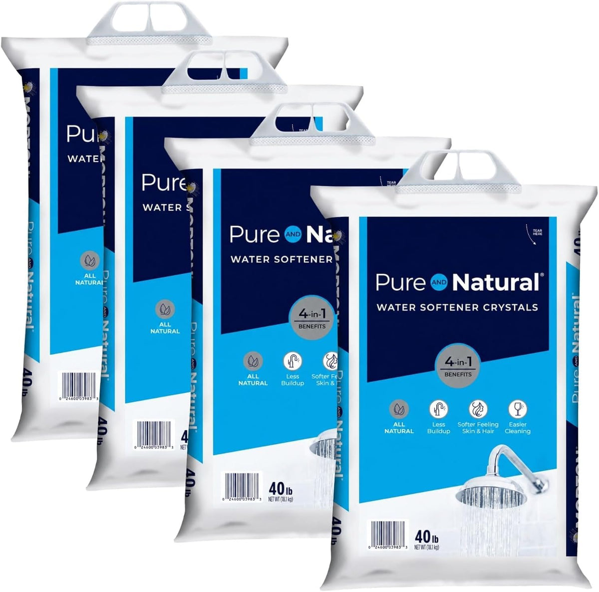 Pure Water Softener Salt Crystals 40 lb Pack of 4 J7940