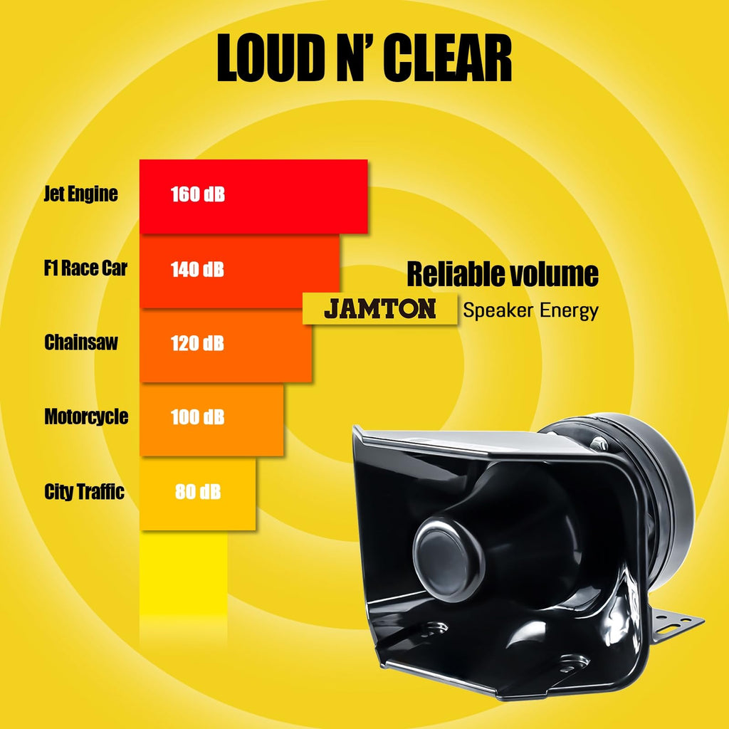 12V 400W 9 Tones Emergency Siren PA System with Microphone E549688