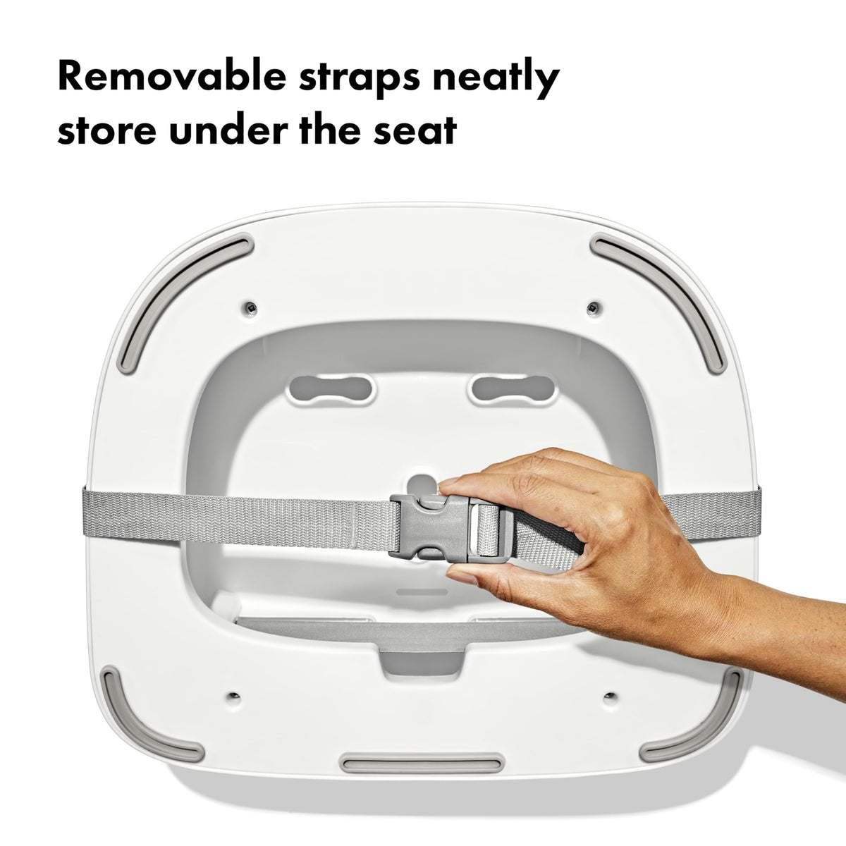 Gray Toddler Booster Seat with Removable Cushion W575480