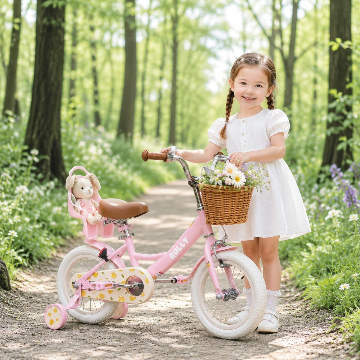 12 14 16 Inch Girls Bike with Training Wheels A544