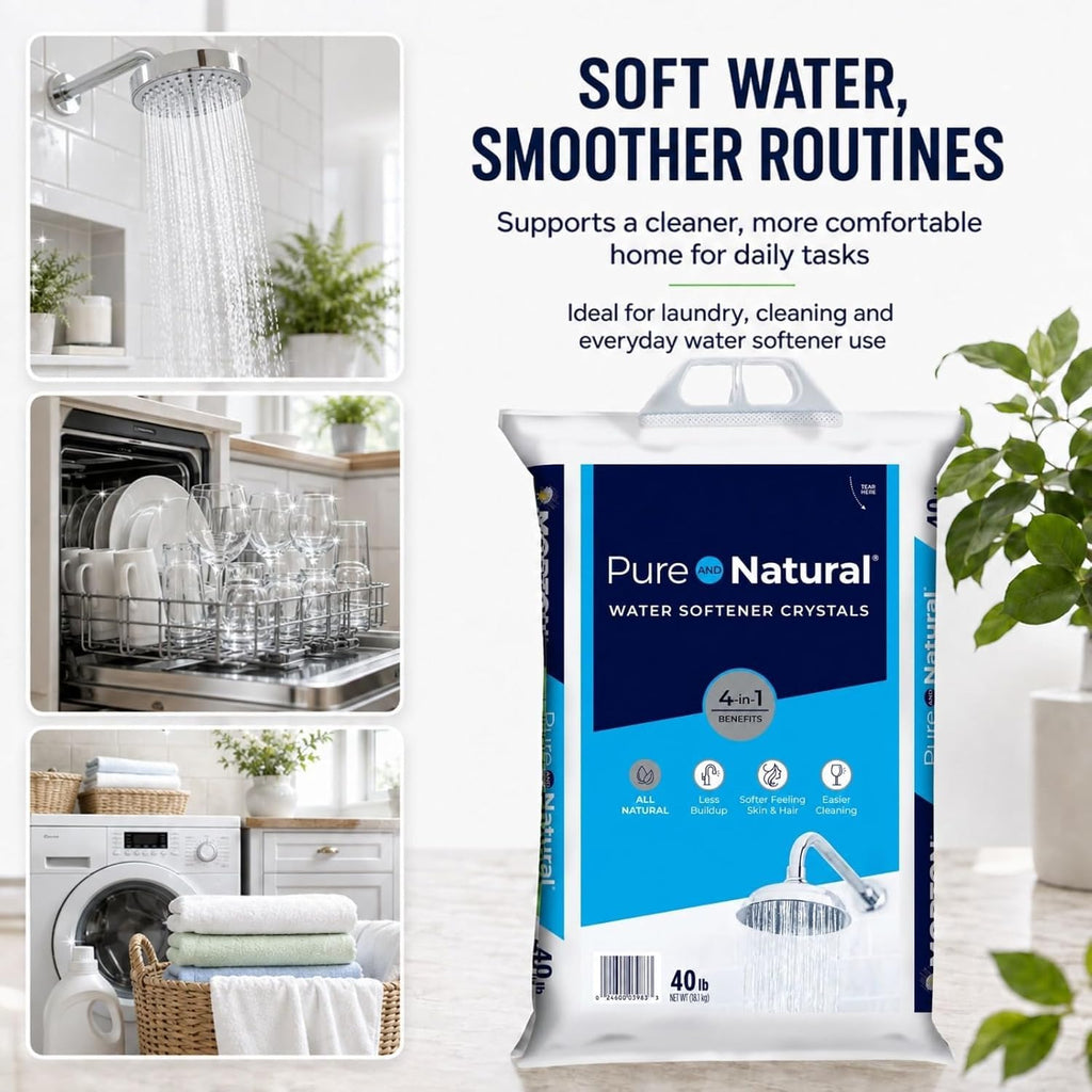 Pure Water Softener Salt Crystals 40 lb Pack of 4 J7940