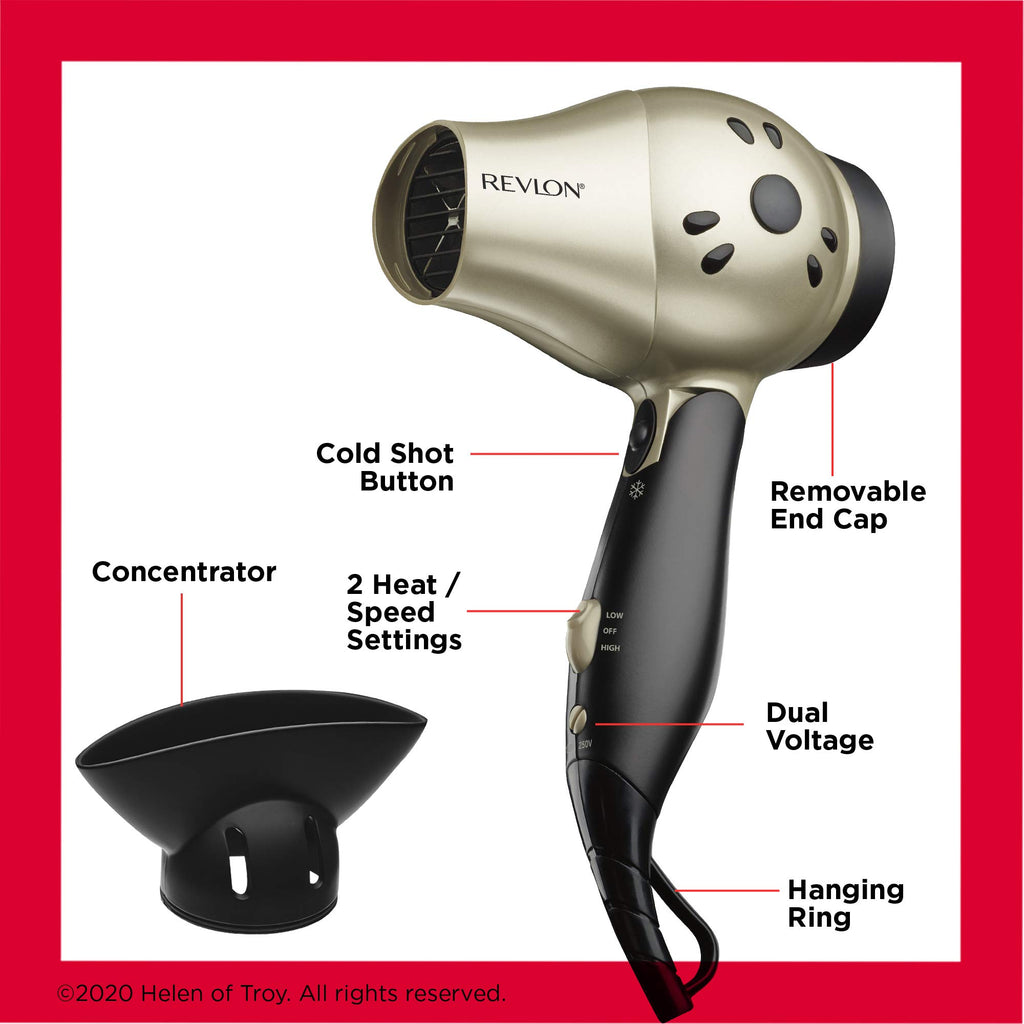 1875W Compact Folding Handle Hair Dryer V458