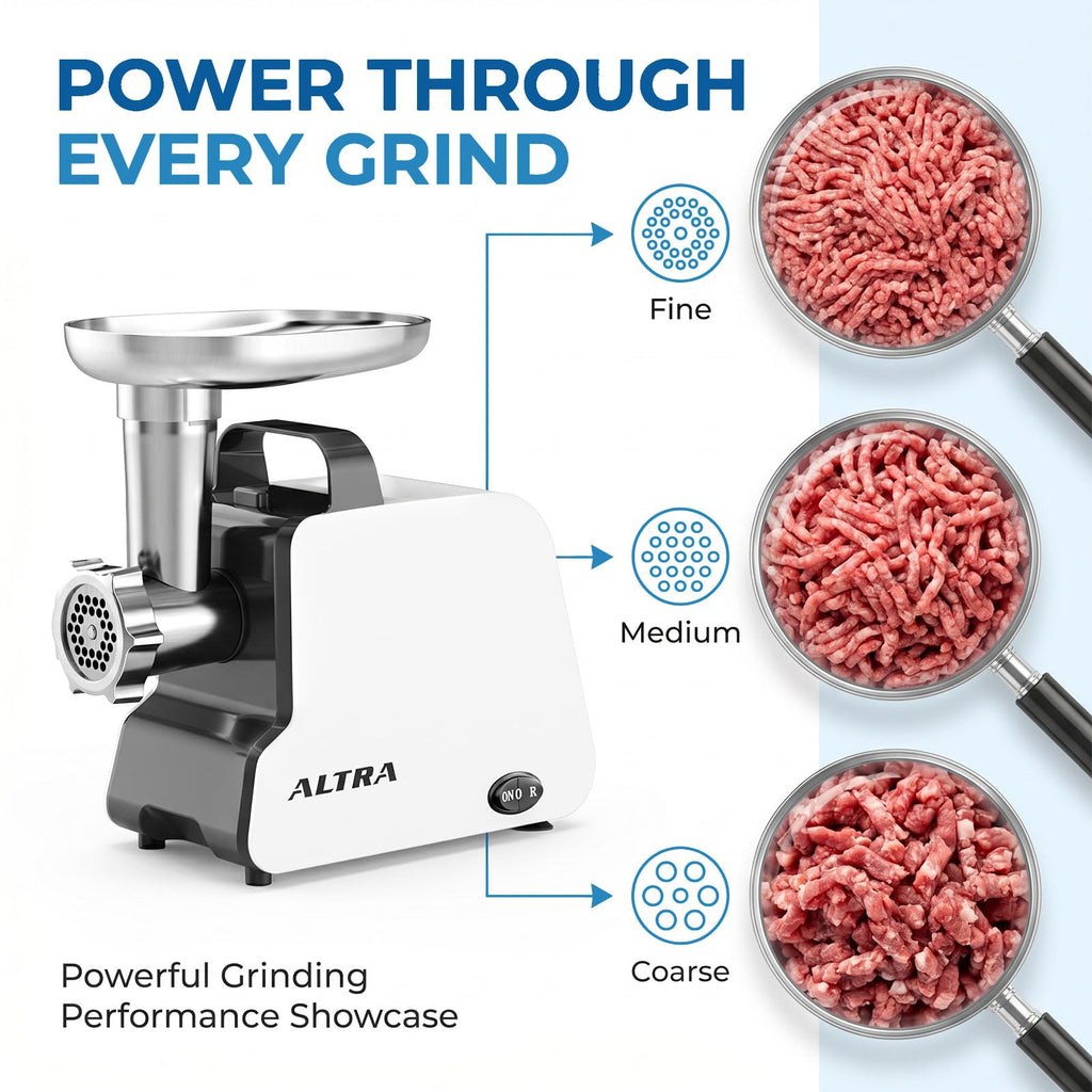 2300W Electric Meat Grinder with 2 Blades and 3 Grinding Plates Y380382