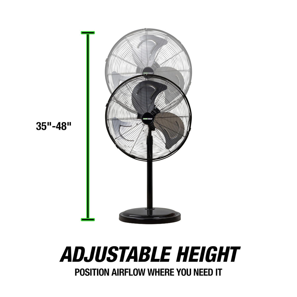 Adjustable 20 Inch Oscillating Pedestal Fan J766