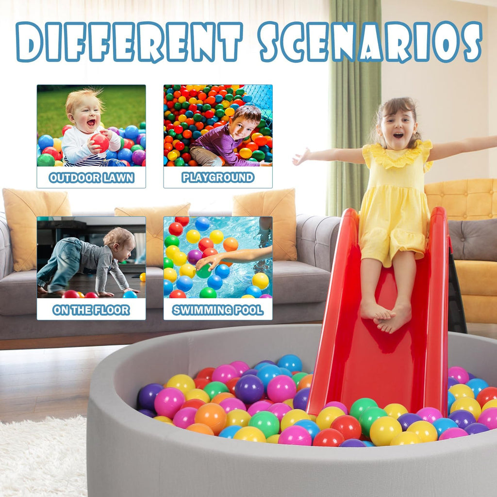 100 Pack BPA Free Colorful Plastic Balls C5057
