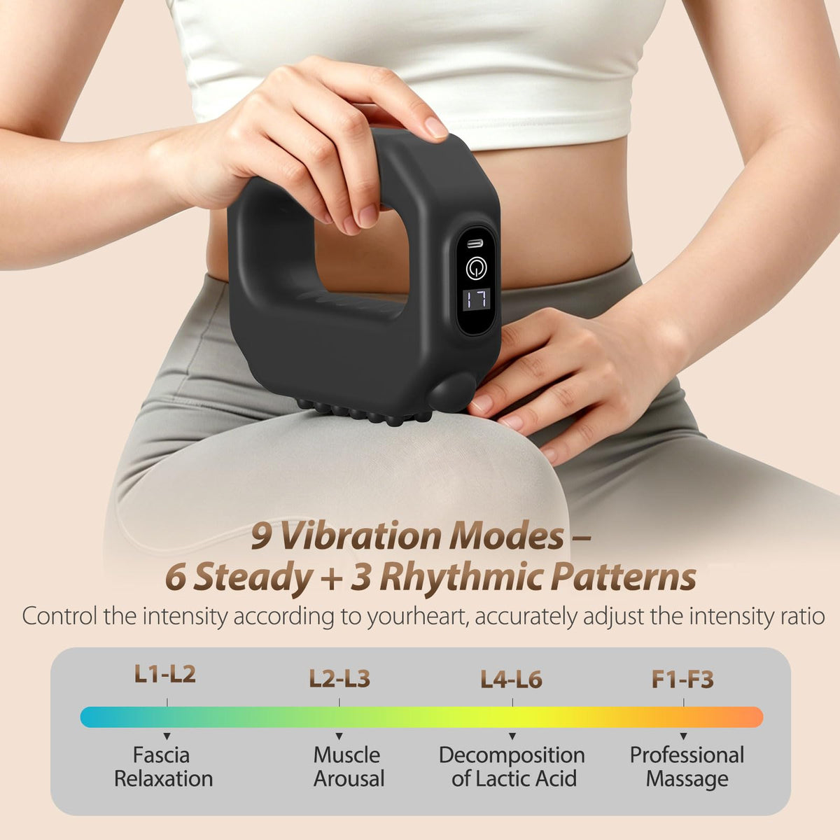 Adjustable Portable Cordless Full-Body Massager with Belt L847
