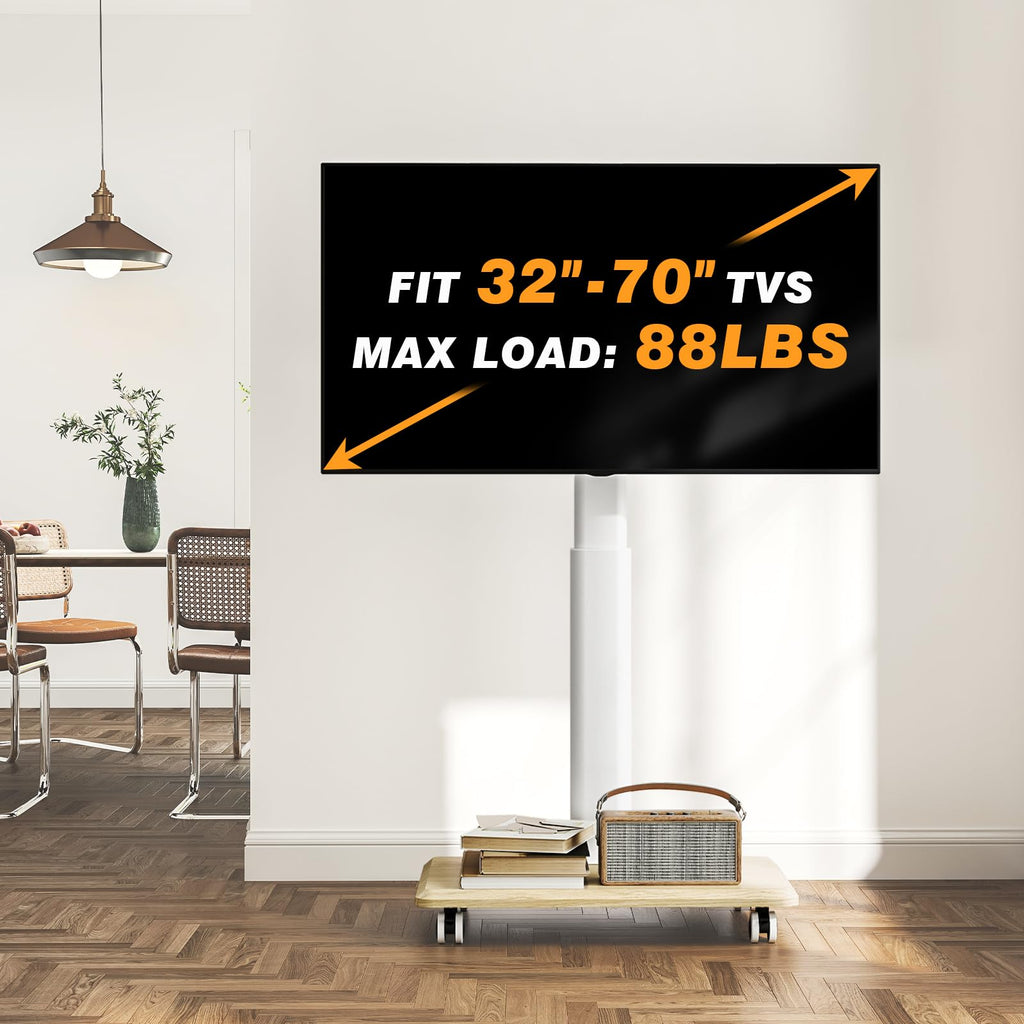 Rolling TV Stand for 32-70 Inch TVs T9133