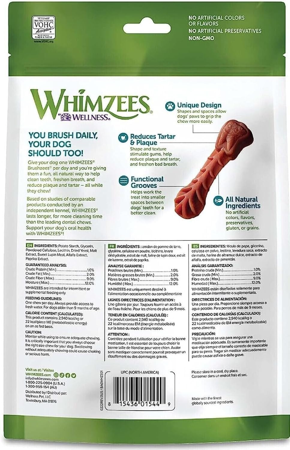 Natural Grain-Free Dental Dog Treats Variety Pack H5297