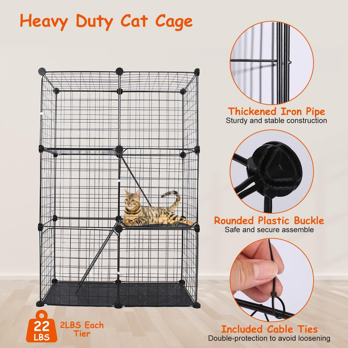 3-Tier Cat Cage Q4919