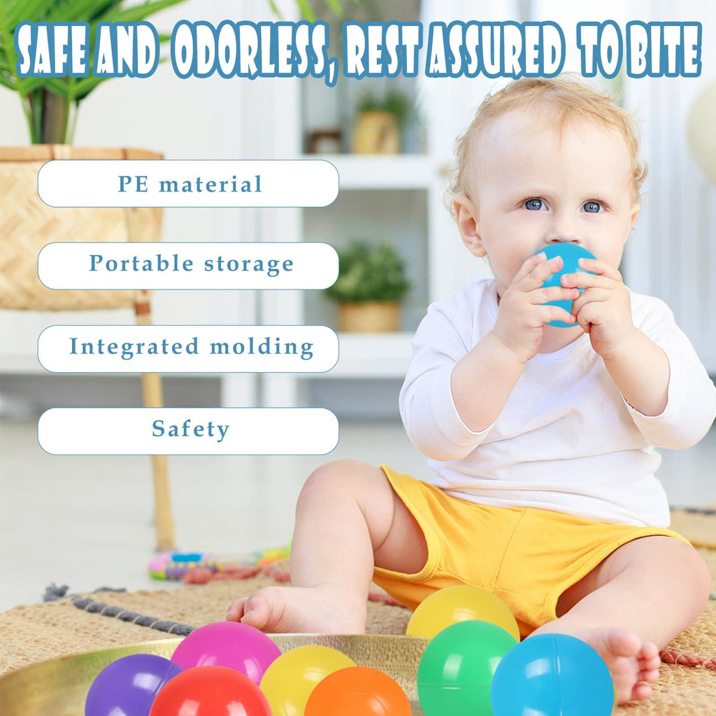 100 Pack BPA Free Colorful Plastic Balls C5057