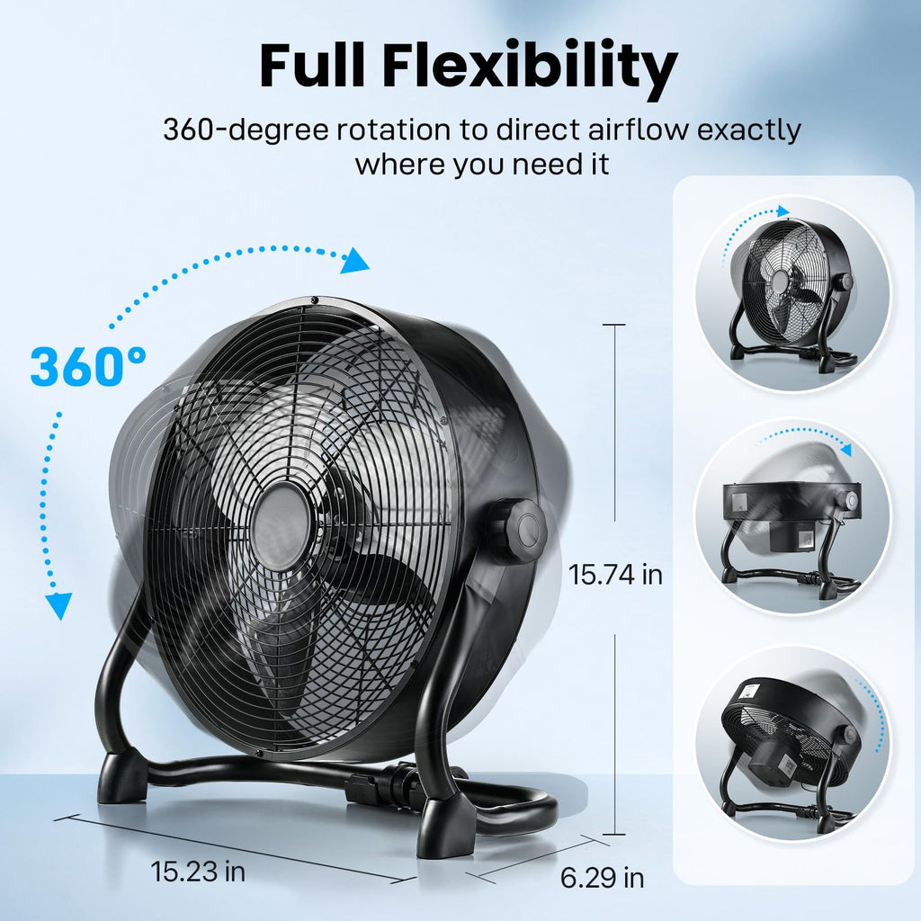 12" Rechargeable Battery Powered Portable Outdoor Fan B547