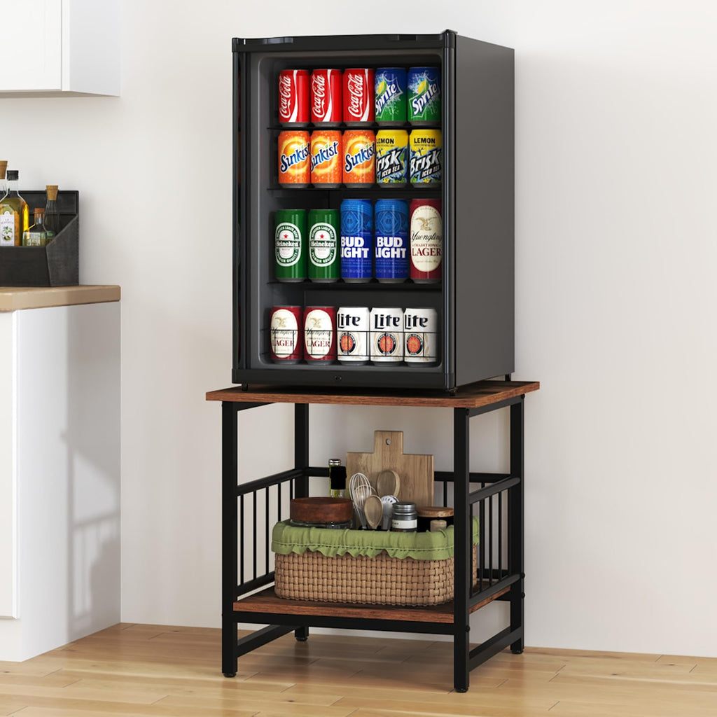 18” Square Side Table with Open Storage Shelf G8019