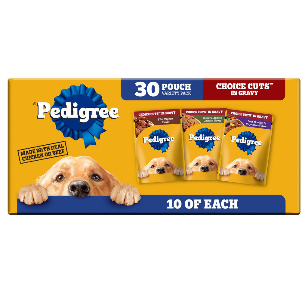 Wet Dog Food Pouch, 3.5 oz, 30 Count U928