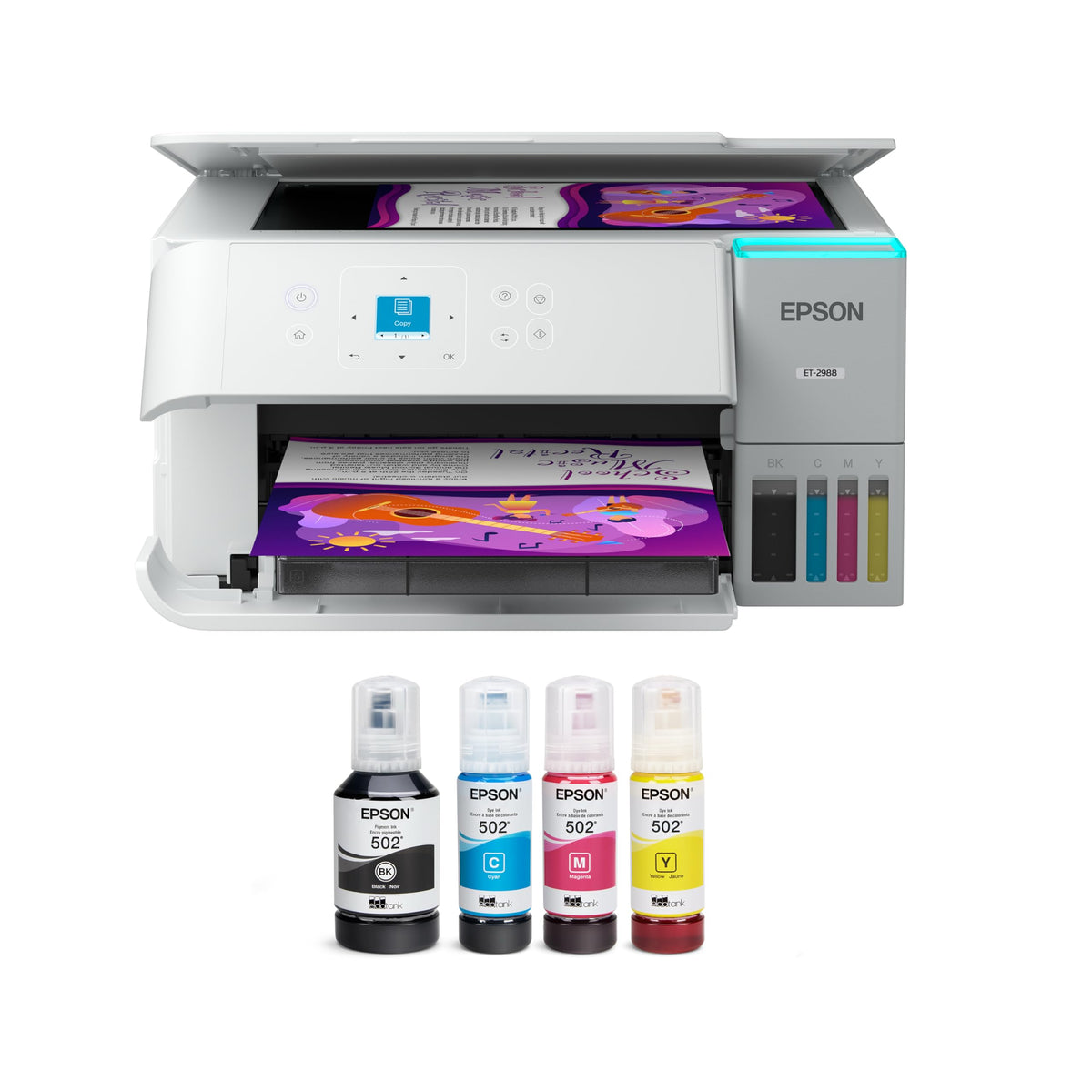Wireless All-in-One Color Supertank Printer V13212
