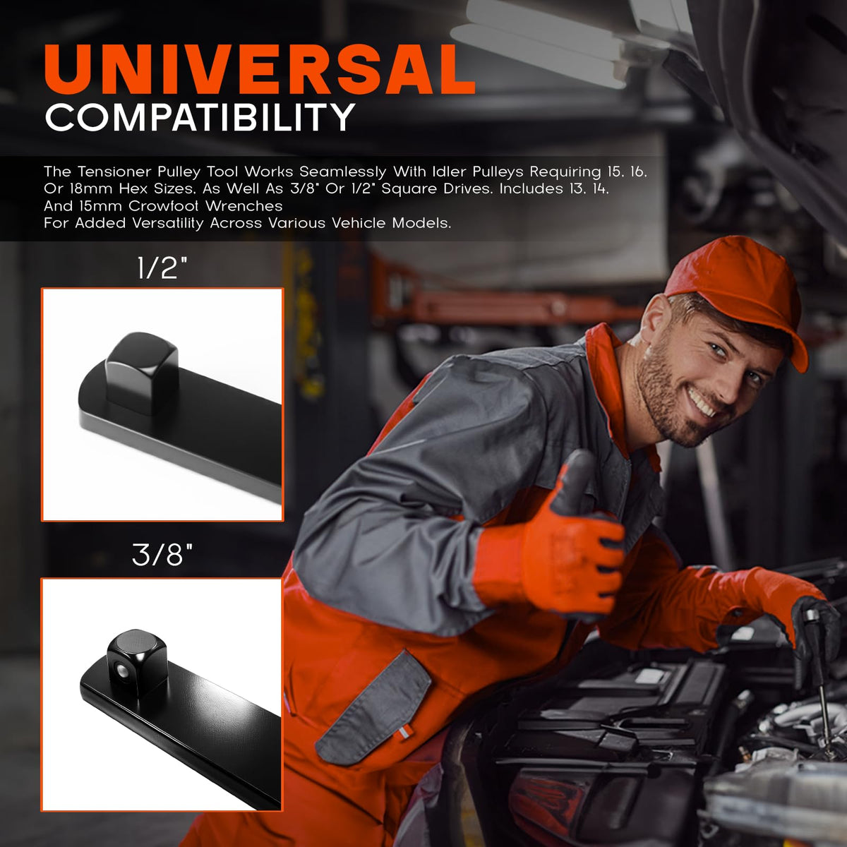 Universal Serpentine Belt Tool Kit, 8PCS Y775418
