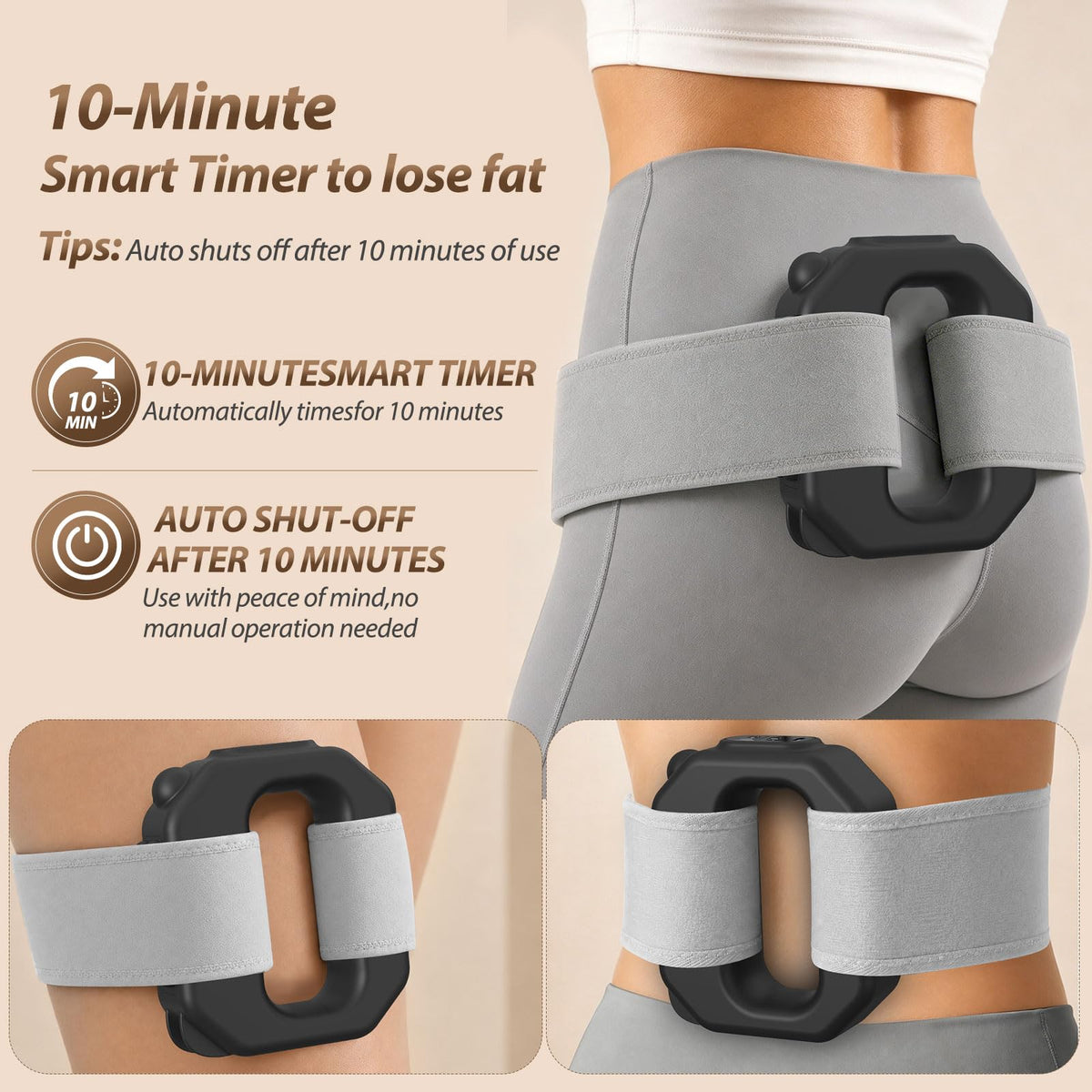 Adjustable Portable Cordless Full-Body Massager with Belt L847