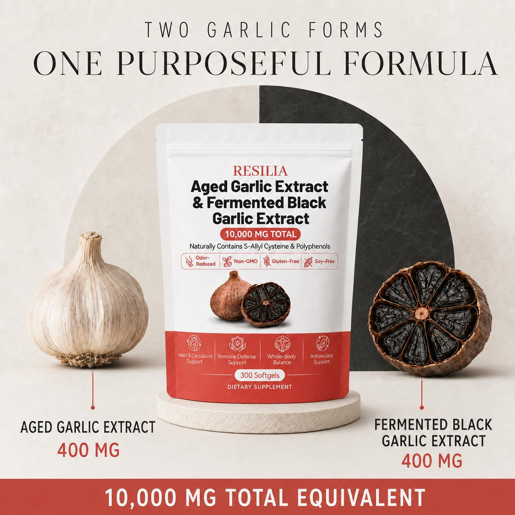 Aged Garlic Extract & Fermented Black Garlic Extract Softgels K661