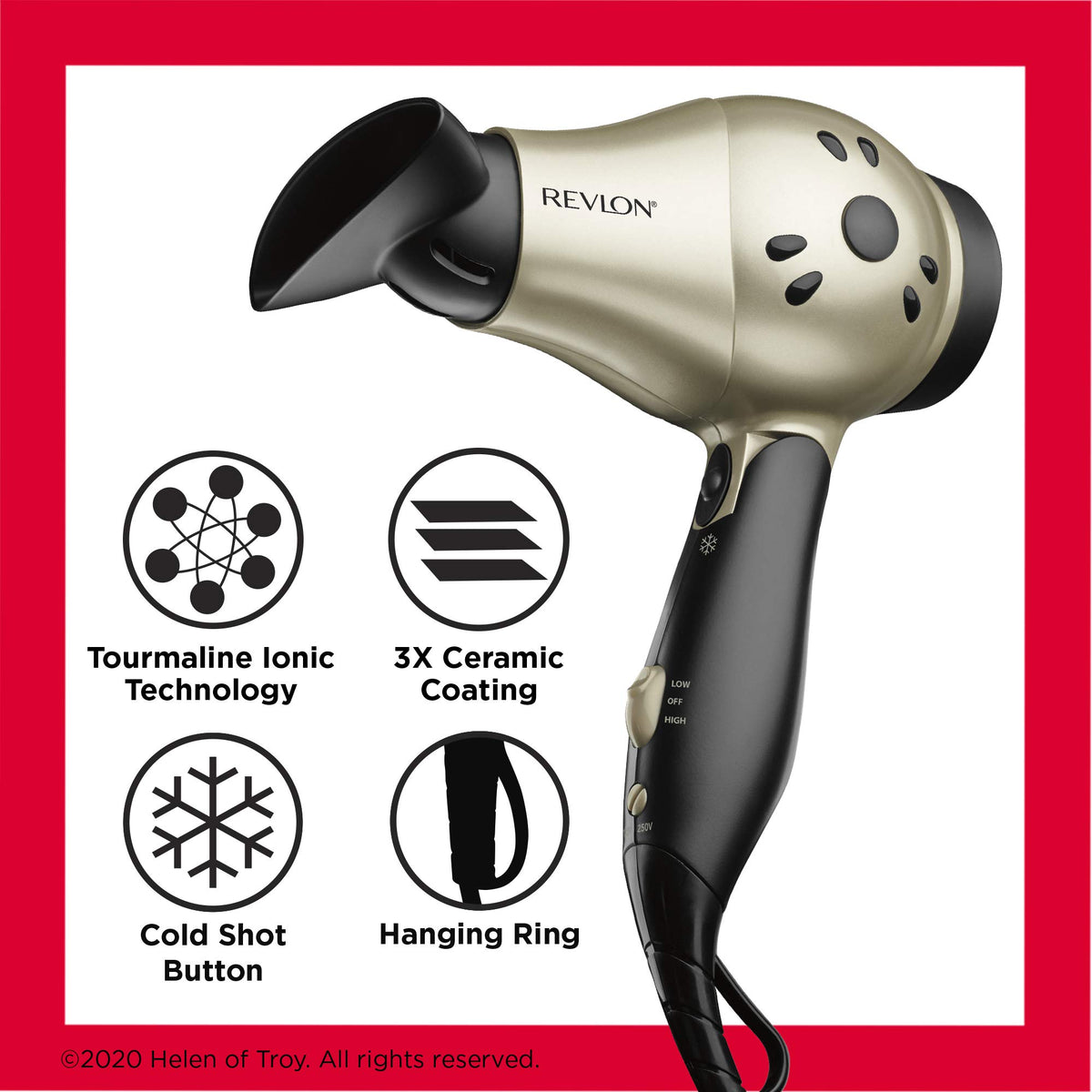 1875W Compact Folding Handle Hair Dryer V458