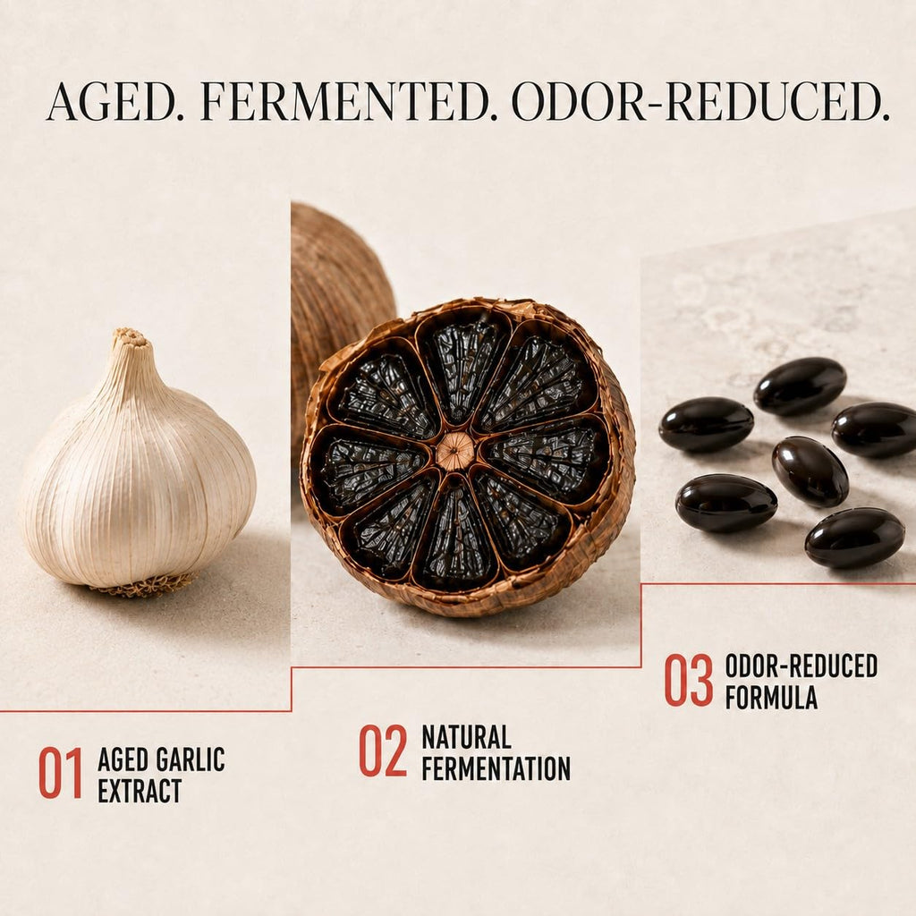 Aged Garlic Extract & Fermented Black Garlic Extract Softgels K661