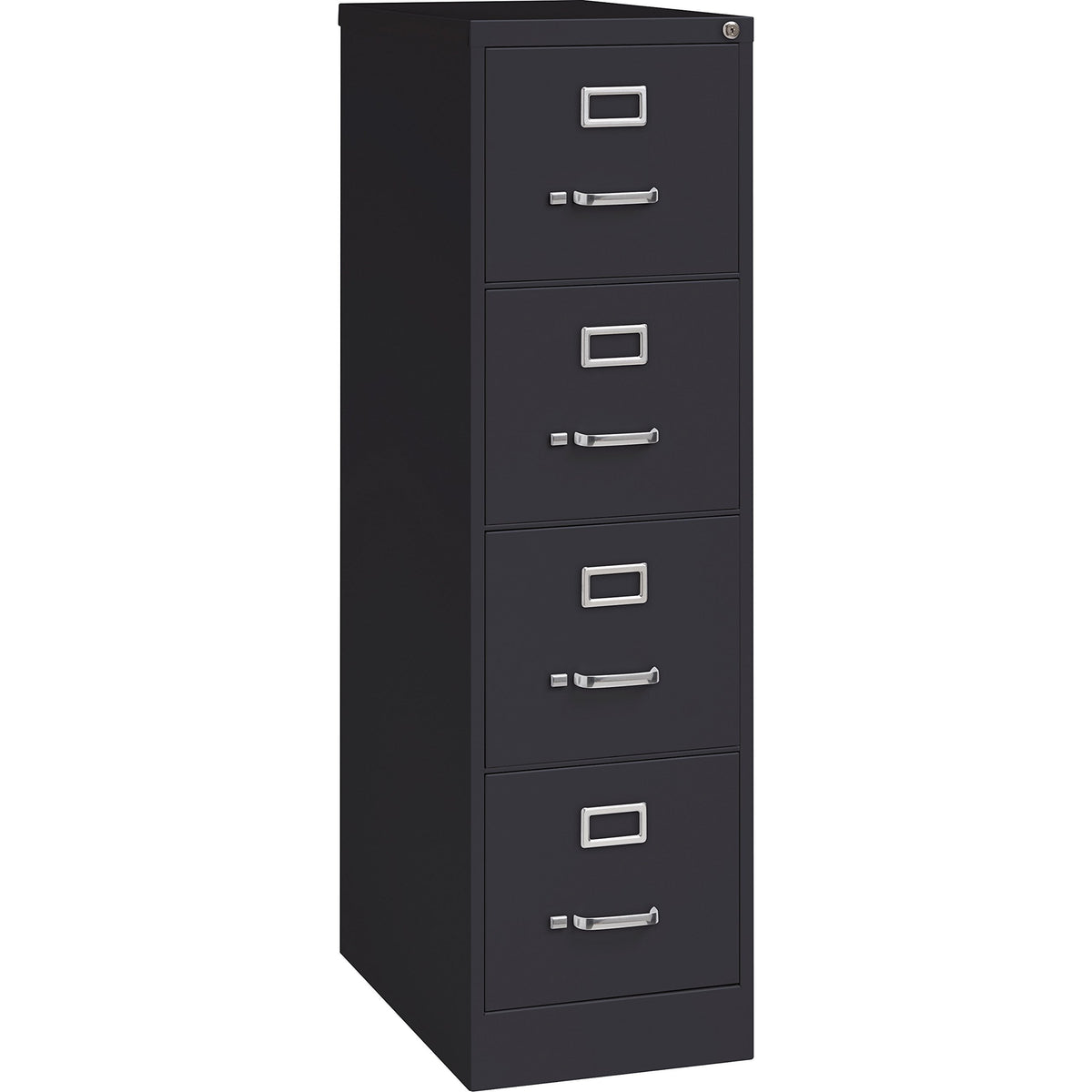 4 Drawer Vertical File with Lock, Black O71637
