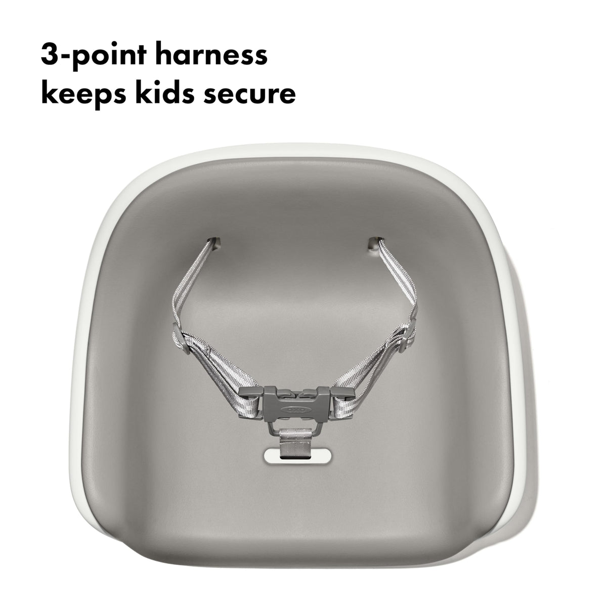 Gray Toddler Booster Seat with Removable Cushion W575480
