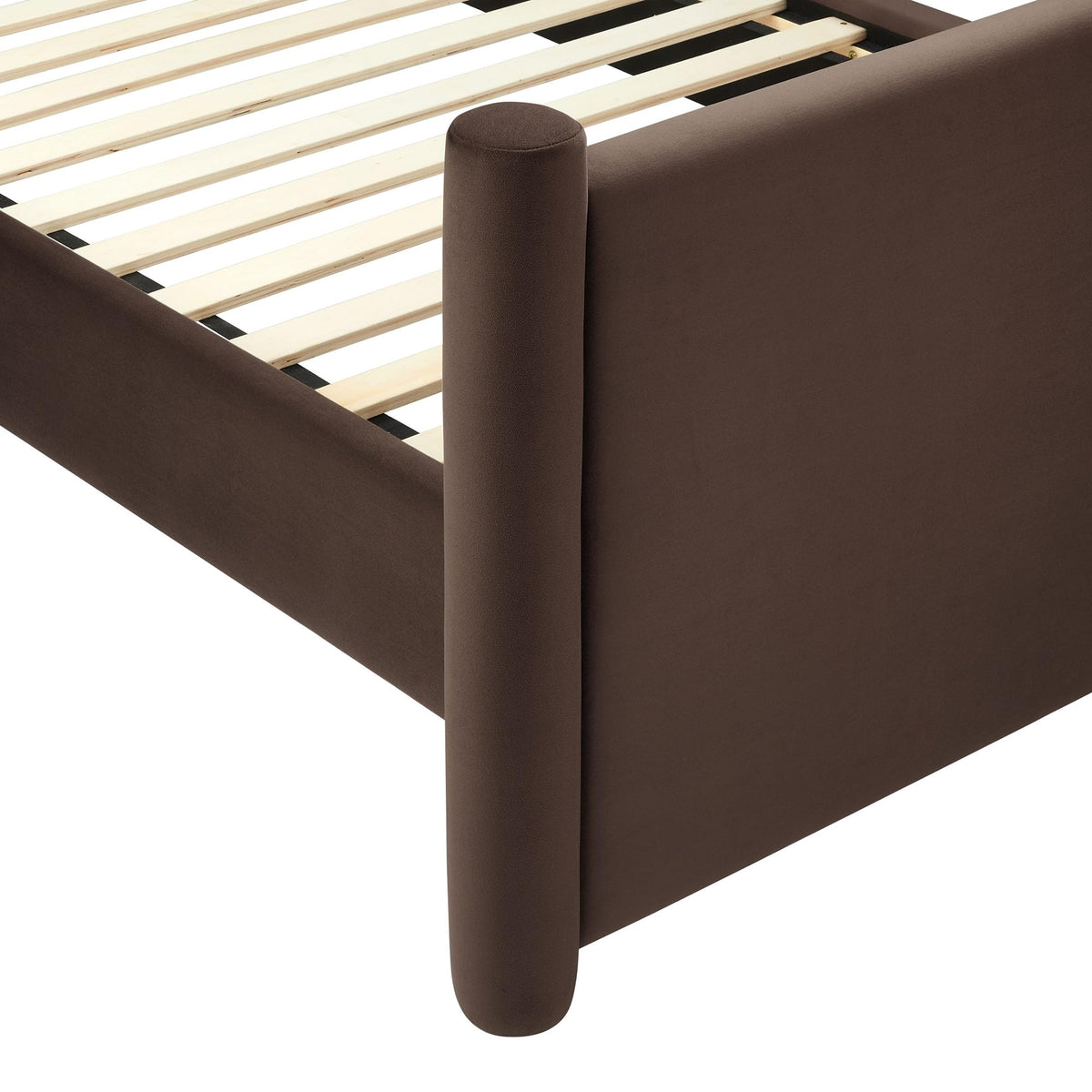 King Size Upholstered Platform Bed Frame with Headboard and Footboard Z480