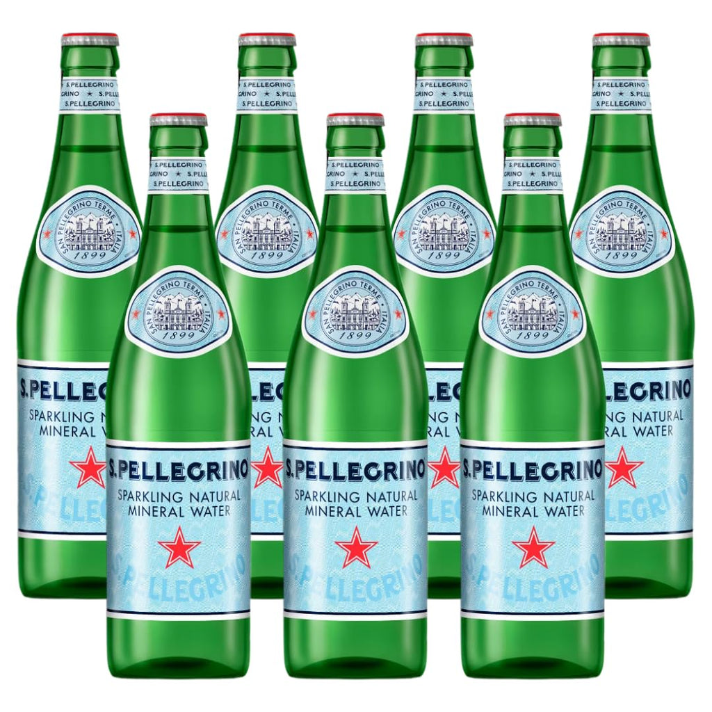 Sparkling Natural Mineral Water 500 mL Glass Bottles 8 Pack I95363