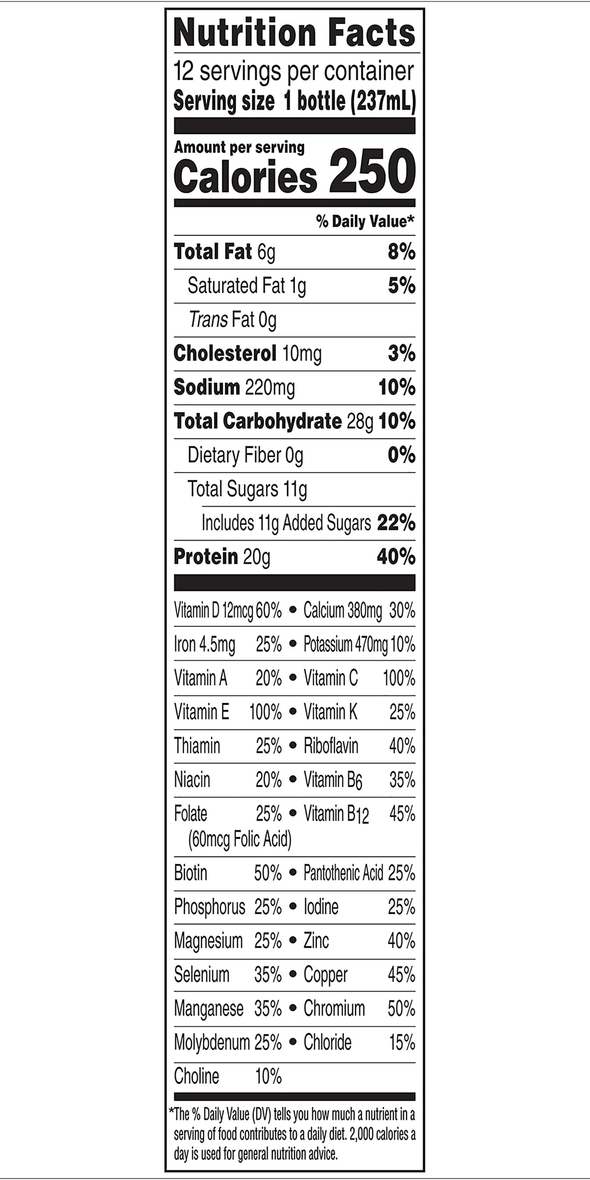 High Protein Nutritional Drink Rich Chocolate 8 FL OZ 12 CT U813193