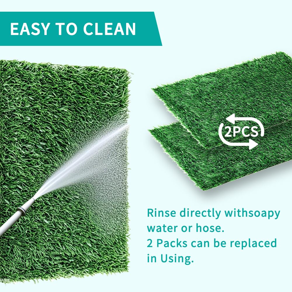 Artificial Turf Dog Grass Pad with Tray 30"X20" J235