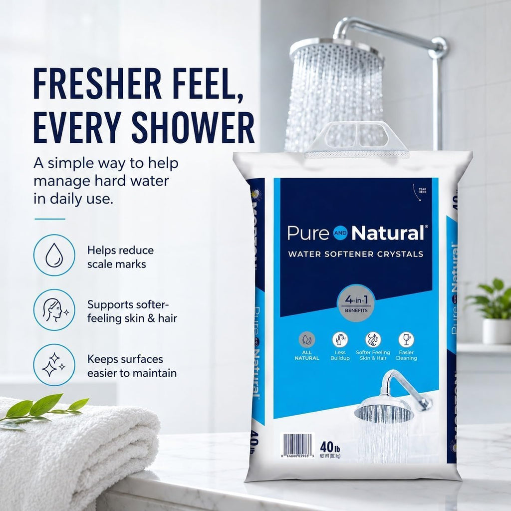 Pure Water Softener Salt Crystals 40 lb Pack of 4 J7940