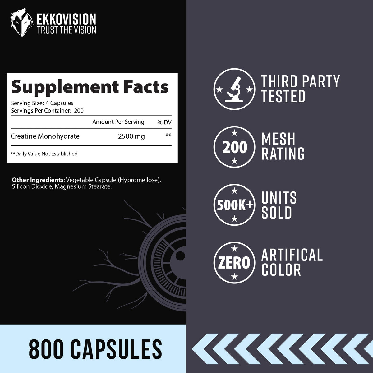 Creatine Monohydrate Capsules J673