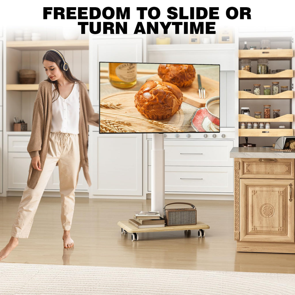 Rolling TV Stand for 32-70 Inch TVs T9133