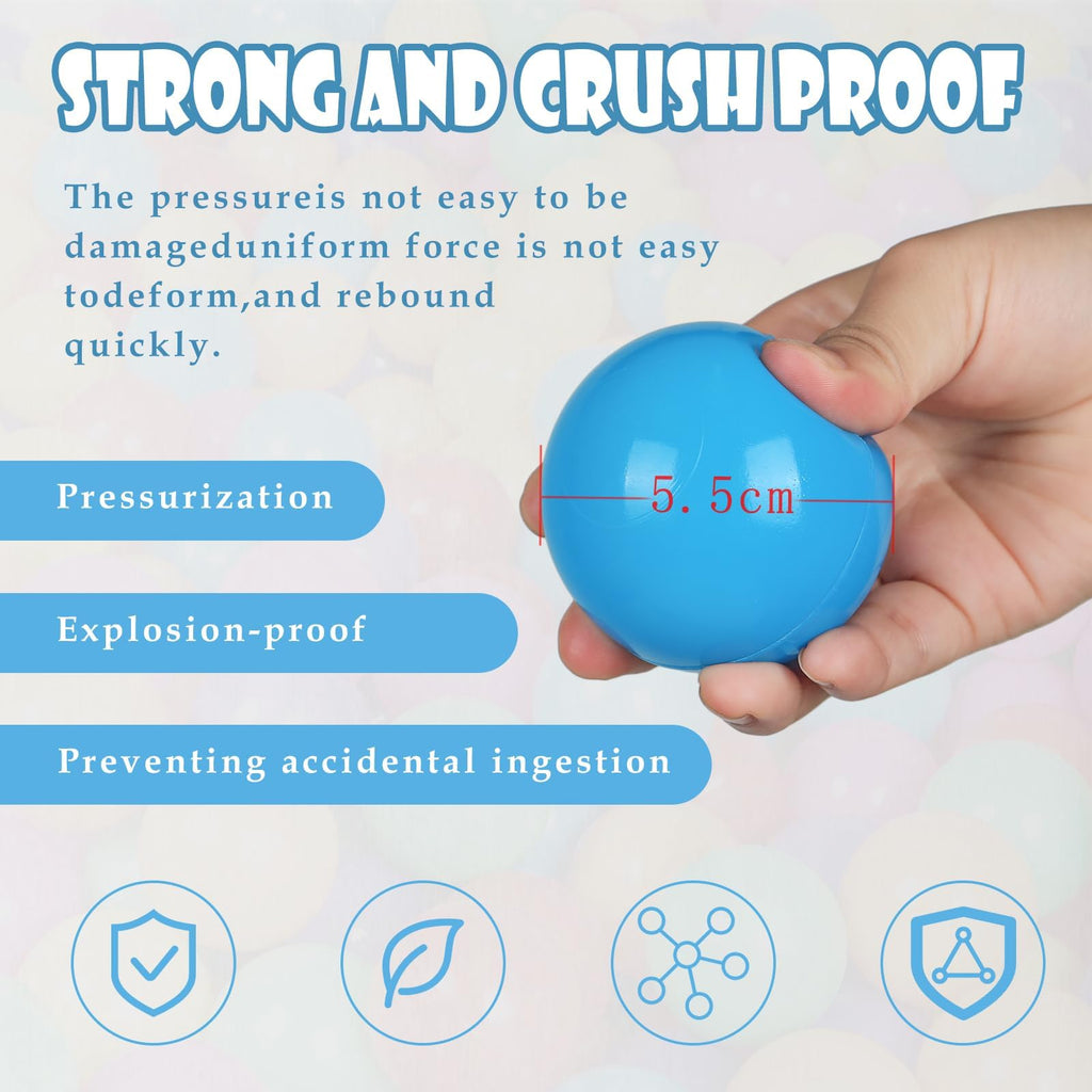 100 Pack BPA Free Colorful Plastic Balls C5057