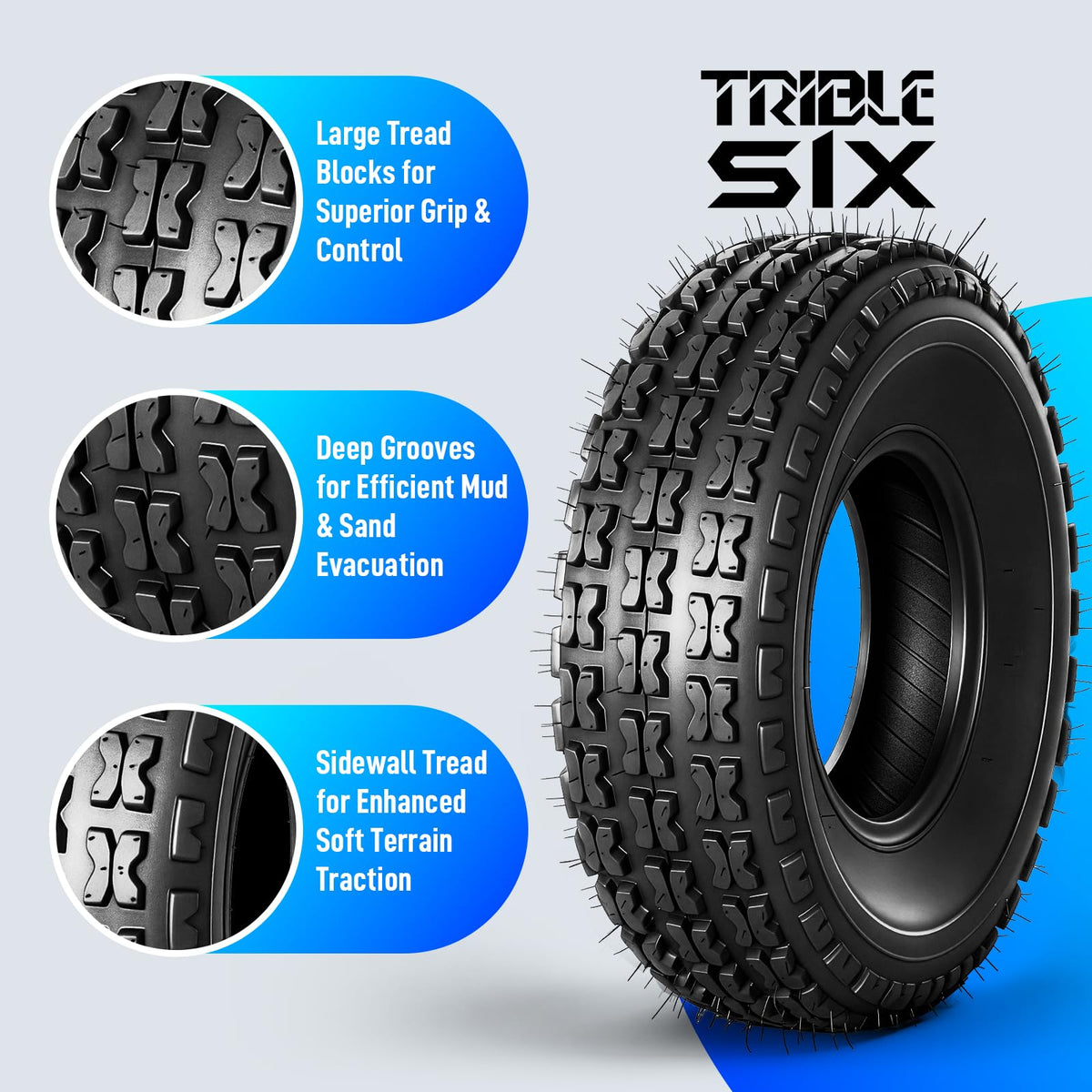 19x7-8 ATV UTV Tires Set of 2 P467435
