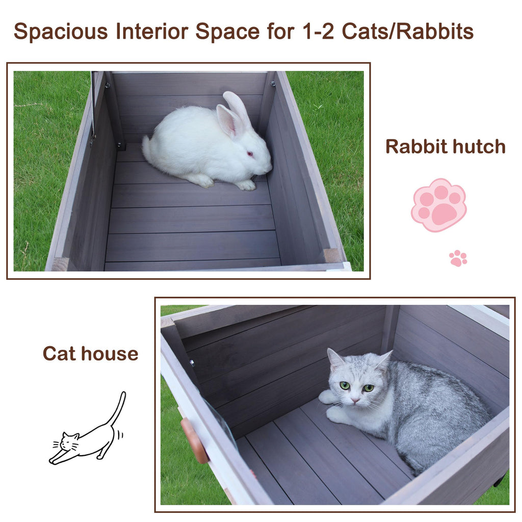 Insulated Outdoor Cat House with Liner L5186