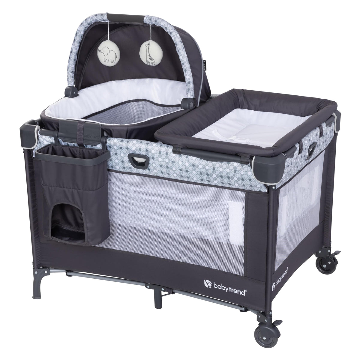 Nursery Den Playard with Rocking Cradle, Snooze Pod, Flip Over Changer I65025