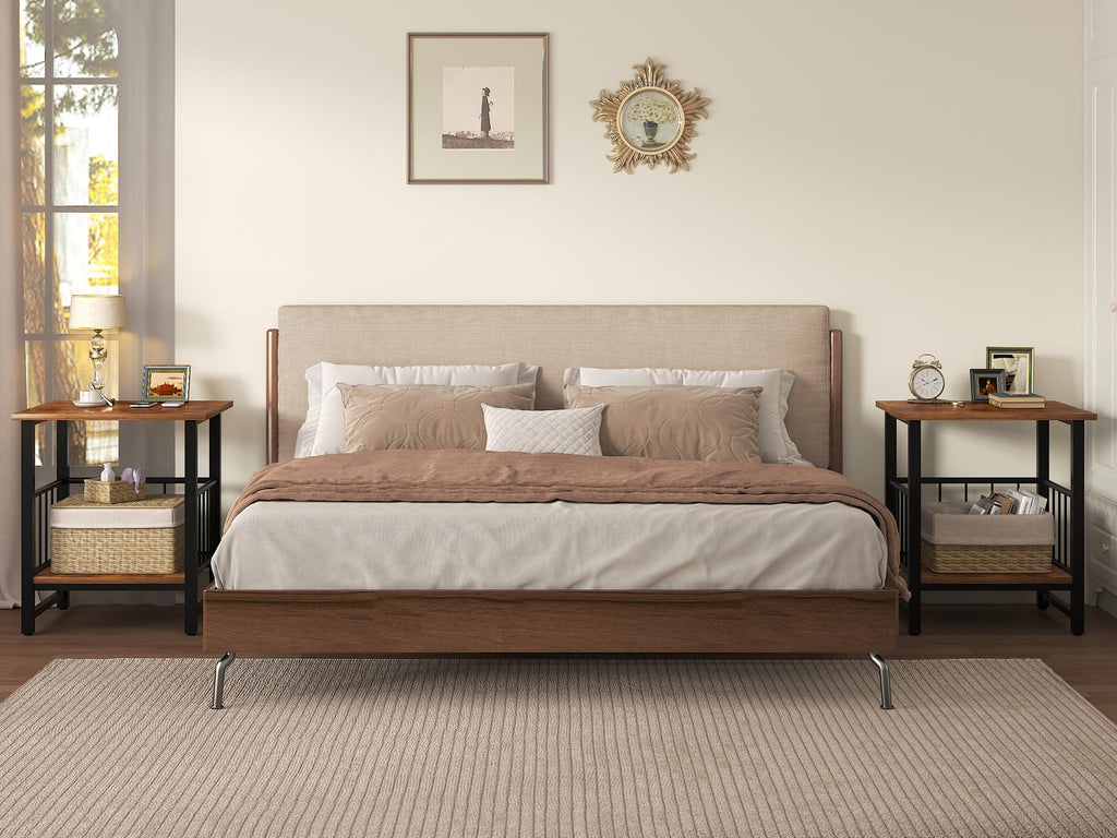 18” Square Side Table with Open Storage Shelf G8019