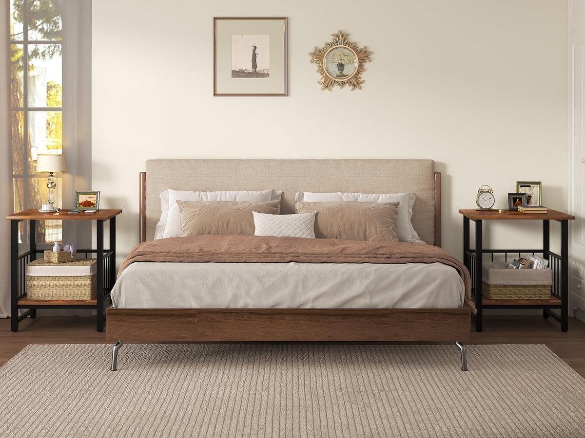 18” Square Side Table with Open Storage Shelf G8019