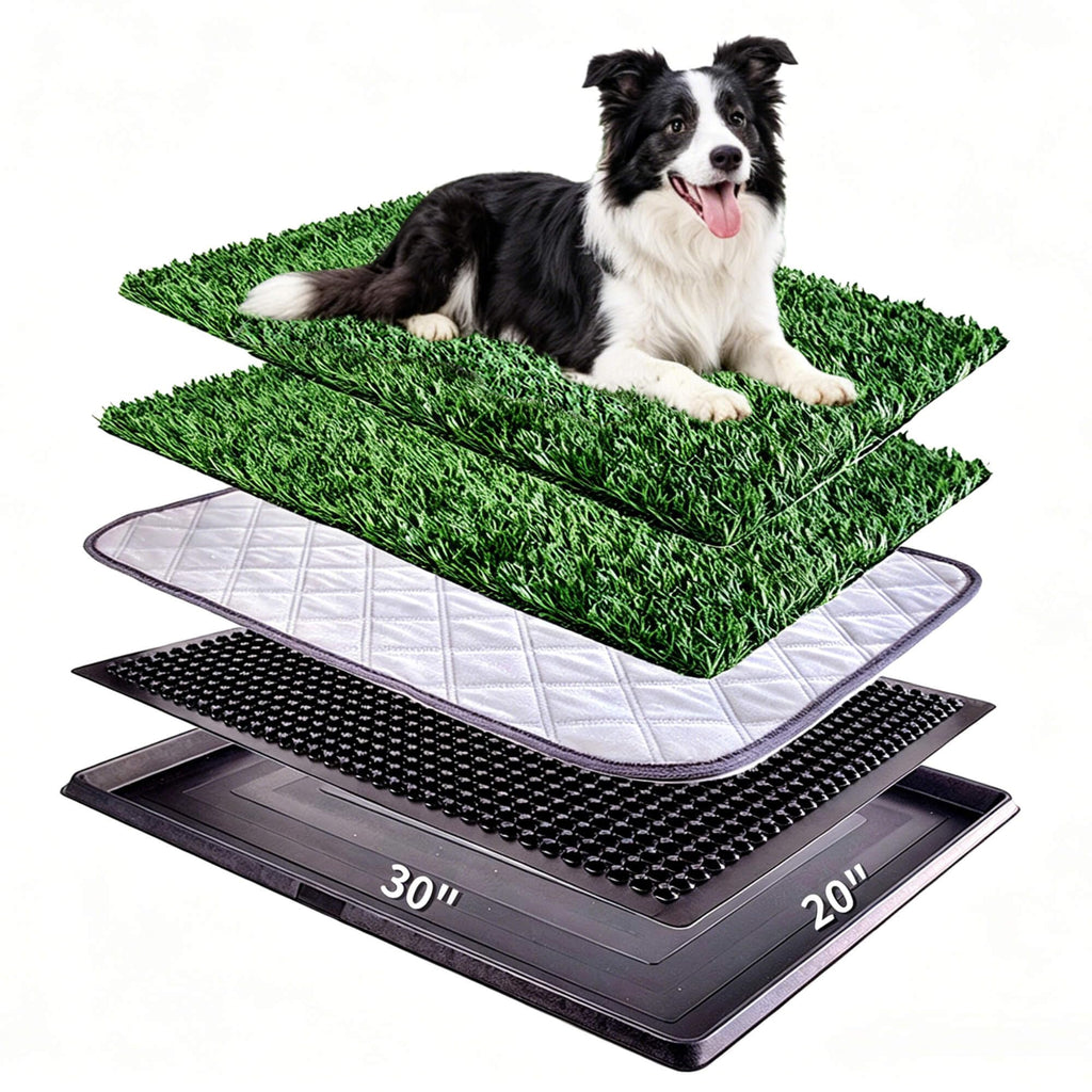 Artificial Turf Dog Grass Pad with Tray 30"X20" J235