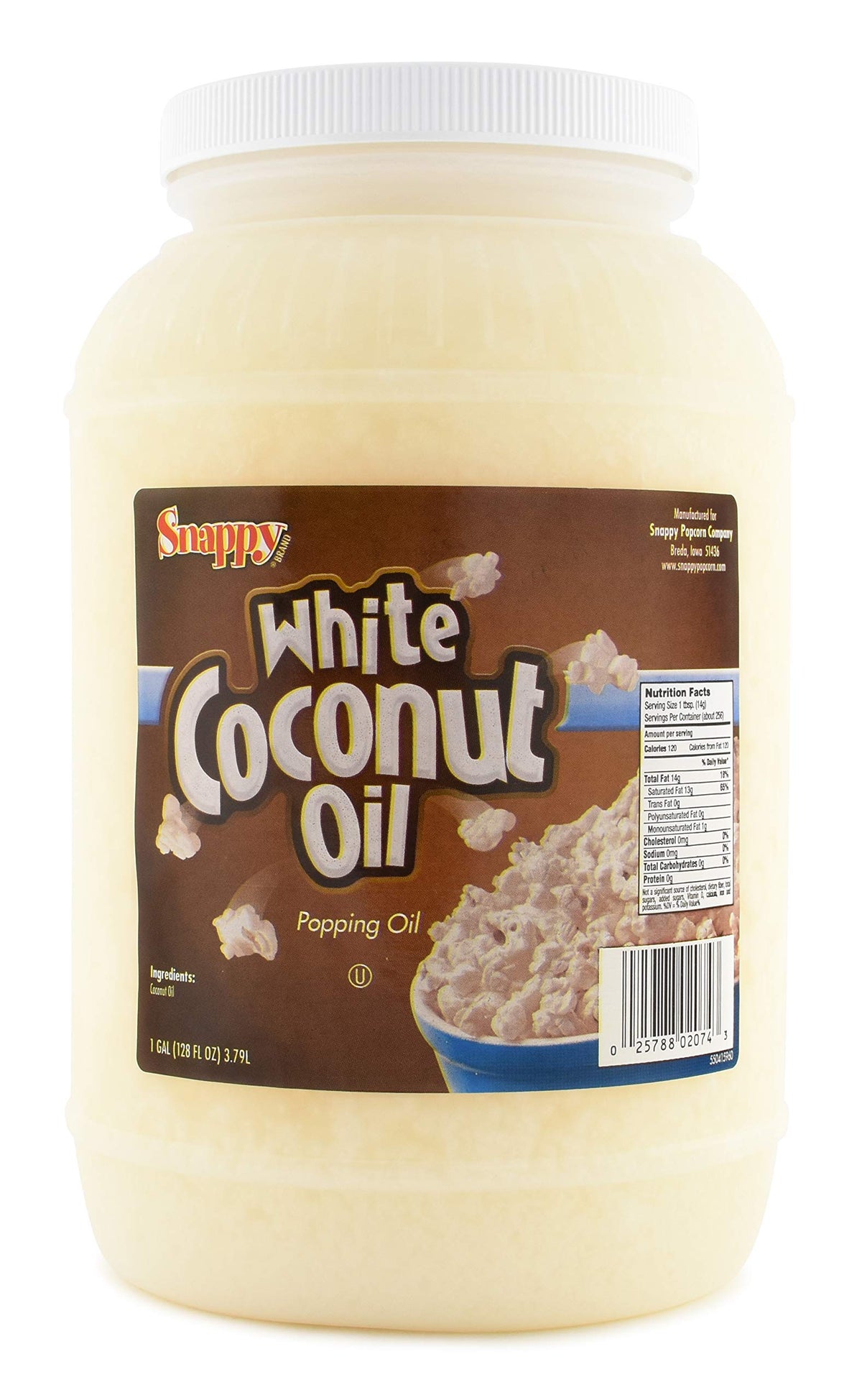 Pure White Coconut Popcorn Oil 1 Gallon L4824