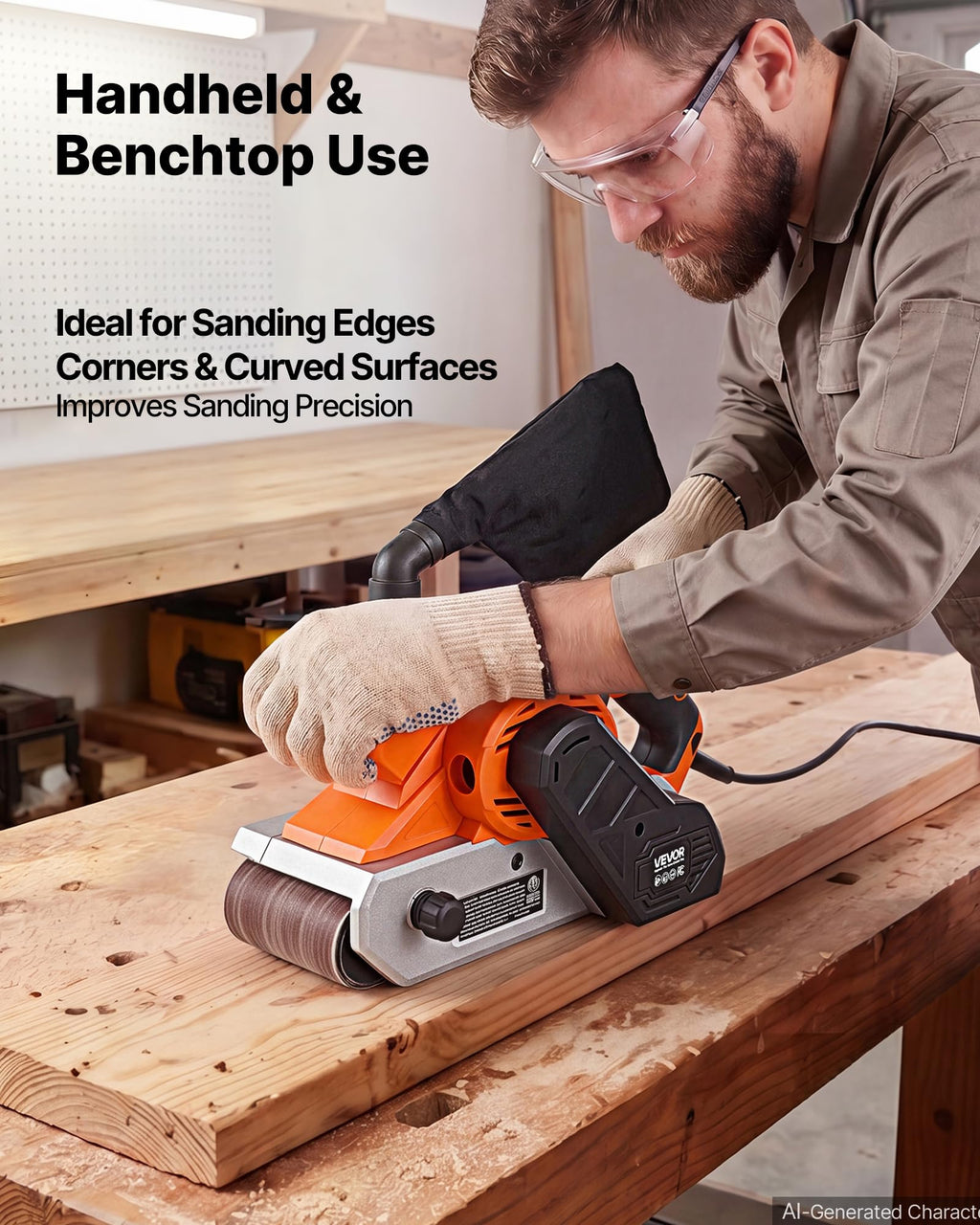 11.5A 4" x 24" Variable Speed Belt Sander M263781