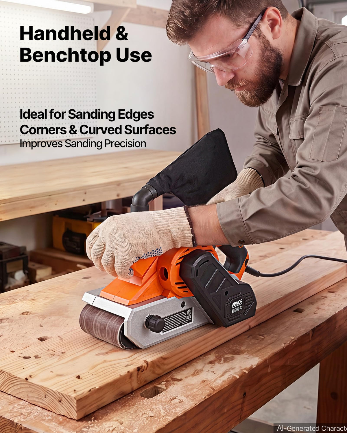 11.5A 4" x 24" Variable Speed Belt Sander M263781