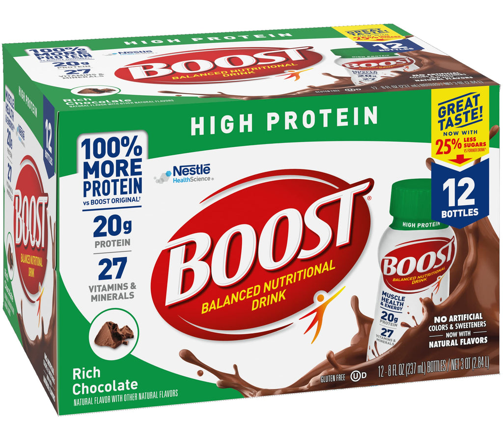 High Protein Nutritional Drink Rich Chocolate 8 FL OZ 12 CT U813193