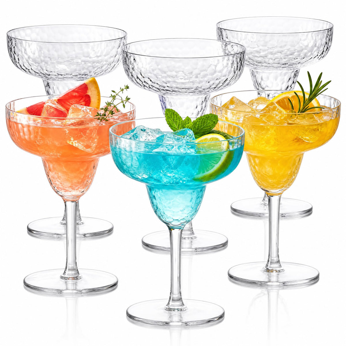 6 Pack 13 OZ Acrylic Stemmed Glasses W499583