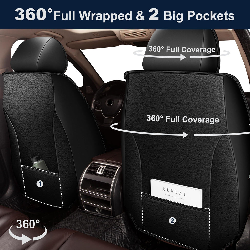 Leather Full Set 5 Seats Seat Covers P7676