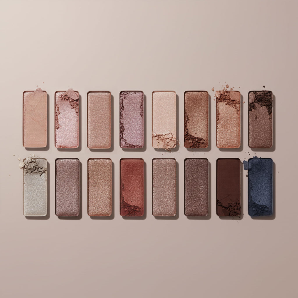 16 Soft Nude Shimmer & Matte Eyeshadow Palette L24321