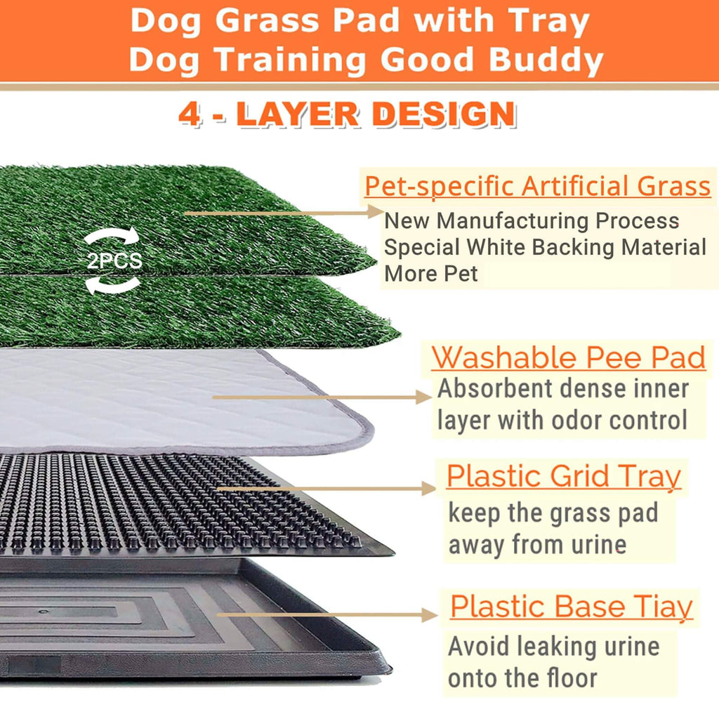 Artificial Turf Dog Grass Pad with Tray 30"X20" J235