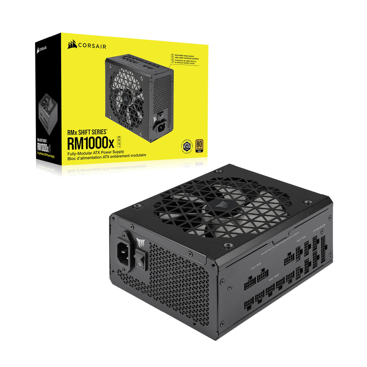 Black ATX 3.1 PCIe 5.1 Power Supply J42707