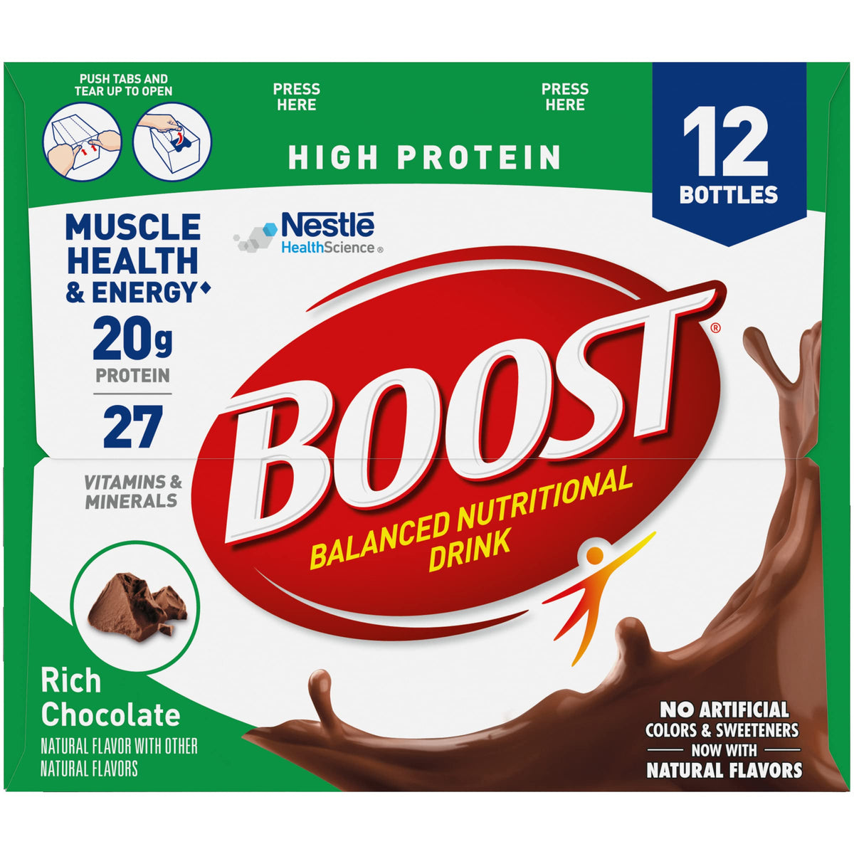 High Protein Nutritional Drink Rich Chocolate 8 FL OZ 12 CT U813193