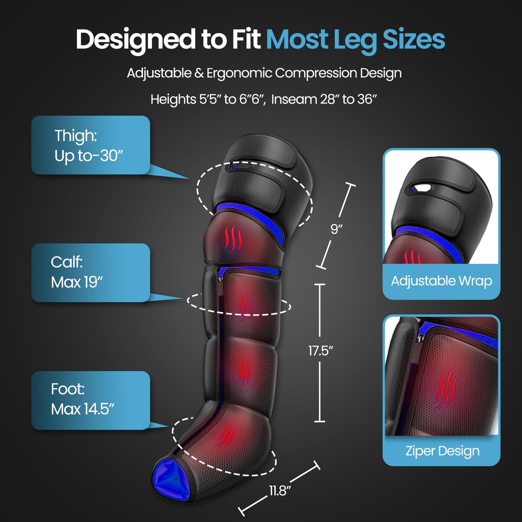 Air Compression Leg Massager with Heat V26565